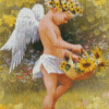 Sunflower Angel Diamond Paintings