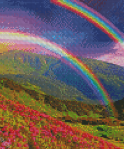 Rainbow Landscape Diamond Paintings