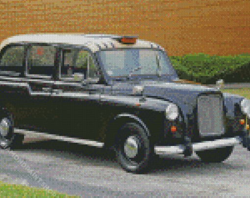 Black London Taxi Diamond Paintings