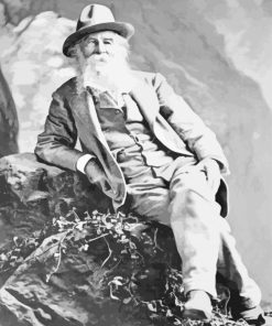 Monochrome Walt Whitman Diamond Paintings