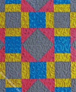 Colored Quilt Block Diamond Paintings