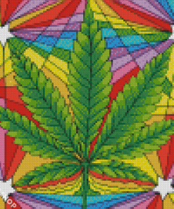 Colorful Marijuana Diamond Paintings