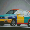 Colorful Golf Car Diamond Paintings