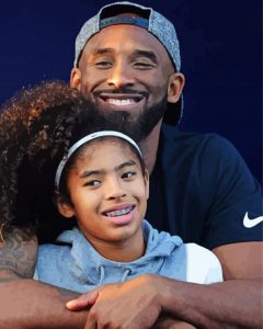 Cool Kobe Bryant And Gianna Diamond Paintings