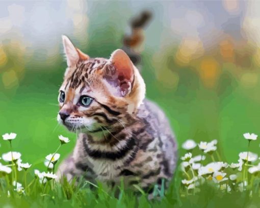 Cute Kitten Tiger Diamond Paintings