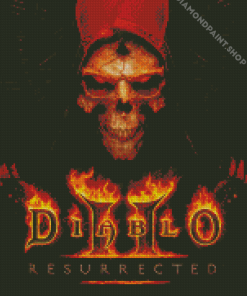 Diablo Game Poster Diamond Paintings