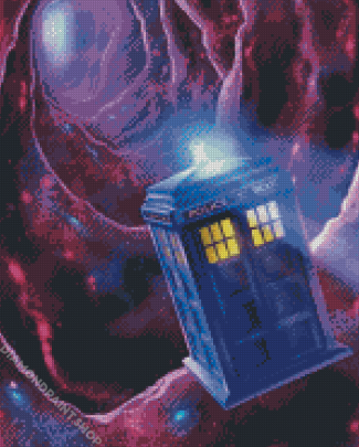Doctor Who Tardis Illustration Diamond Paintings