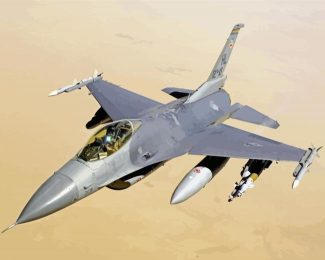 F16 Aircraft Diamond Paintings