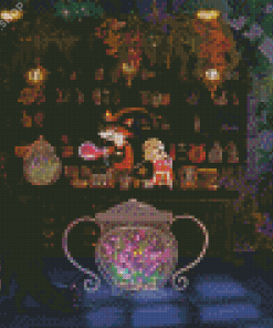 Fox Witch In Apothecary Diamond Paintings
