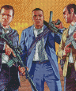 Grand Theft Auto Poster Diamond Paintings