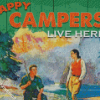 Happy Camper Art Diamond Paintings