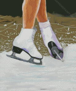 Ice Skating Legs Diamond Paintings