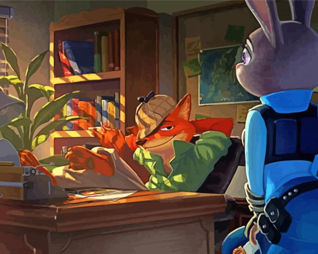 Diamond Painting Zootopia, Full Image - Painting