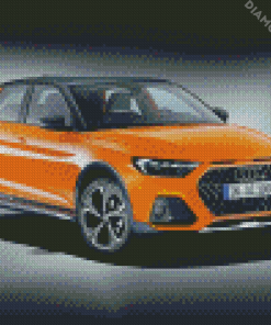 Orange Audi A1 Diamond Paintings