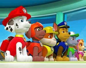 Patrol Paw Characters Diamond Paintings