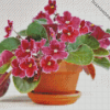 African Violets Roses Diamond Paintings