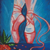 Pink Ballet Shoes Diamond Paintings