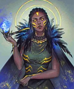 Powerful Black Lady Diamond Paintings