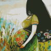 Pregnant Woman Diamond Paintings