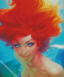 Pretty Red Hair Woman Diamond Paintings