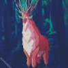 Red Forest Spirit Diamond Paintings