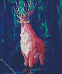 Red Forest Spirit Diamond Paintings