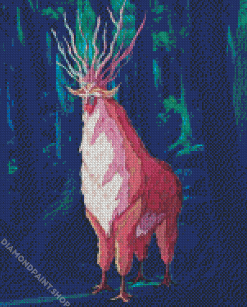 Red Forest Spirit Diamond Paintings