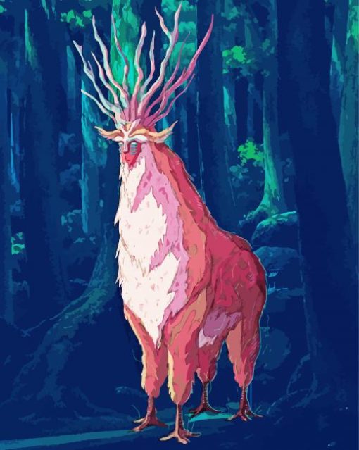 Red Forest Spirit Diamond Paintings