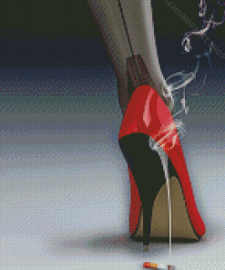 Red Heel Shoes Diamond Paintings