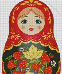 Red Nesting Doll Diamond Paintings