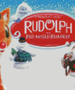 Rudolph The Reindeer Poster Diamond Paintings