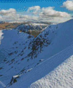 Snow Striding Edg Mountain Diamond Paintings