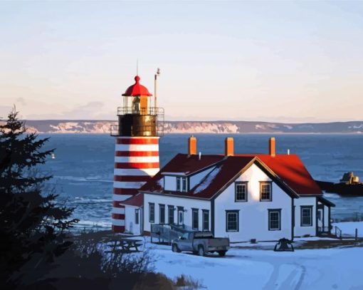 West Quoddy Landscape Diamond Paintings