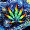 Starry Night Marijuana Diamond Paintings