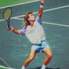 Tennis Player Andre Agassi Diamond Paintings
