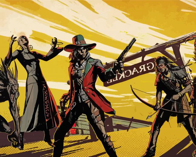 The Weird West Game Poster Diamond Paintings