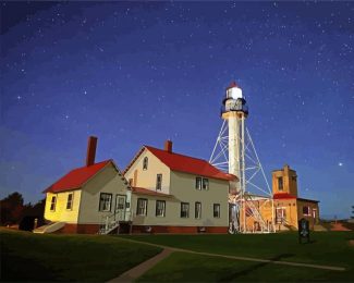 Whitfish Lighthouse Diamond Paintings