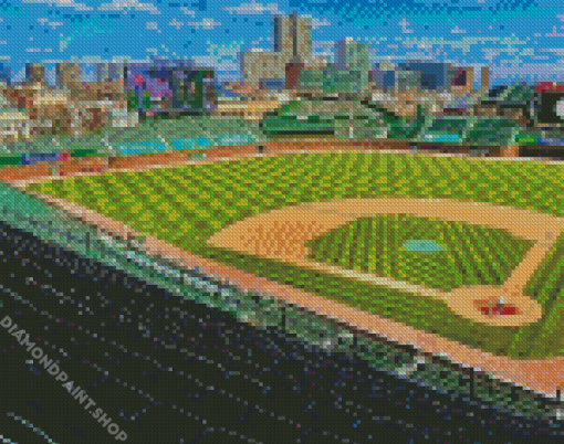 Wrigley Field Stadium Chicago Diamond Paintings