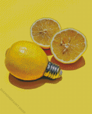Yellow Lemons Fruit Diamond Paintings