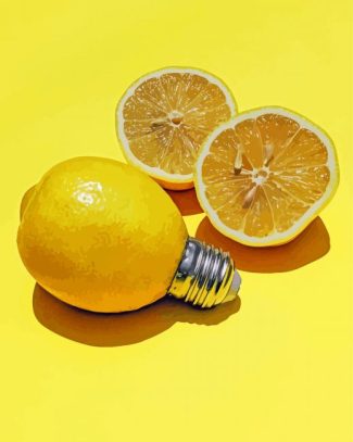 Yellow Lemons Fruit Diamond Paintings