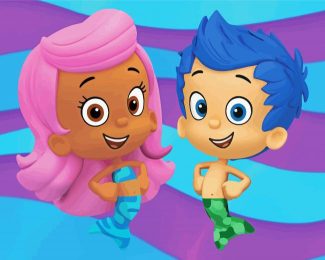 Aesthetic Bubble Guppies Characters - Diamond Paintings - DiamondPaint.Shop