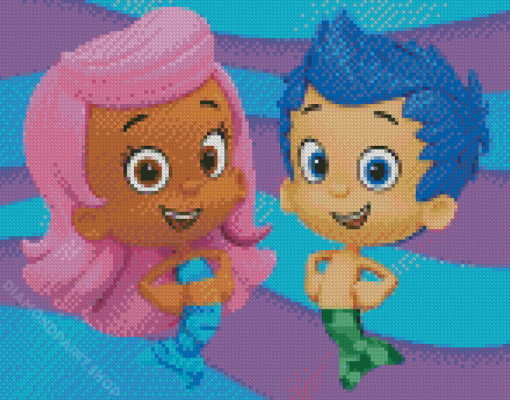 Aesthetic Bubble Guppies Characters Diamond Paintings