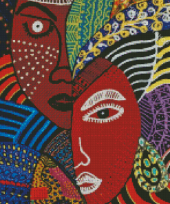 Artistic African Faces Diamond Paintings