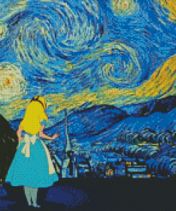 Alice In The Starry Night Diamond Paintings