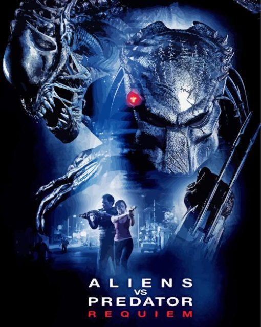 Alien Vs Predator Movie Poster Diamond Paintings