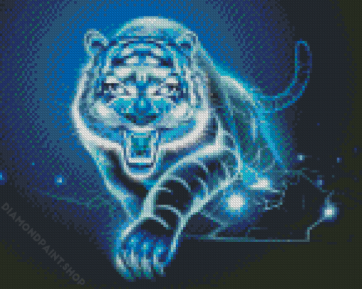 Fantasy Lightining Tiger Diamond Paintings