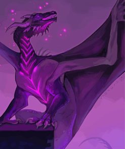 Anime Purple Dragon Diamond Paintings