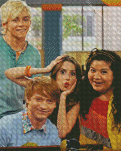 Austin And Ally Characters Diamond Paintings