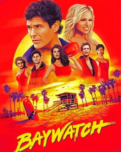 Baywatch Film Poster Diamond Paintings