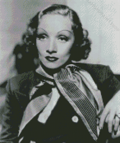 Black And White Marlene Dietrich Diamond Paintings